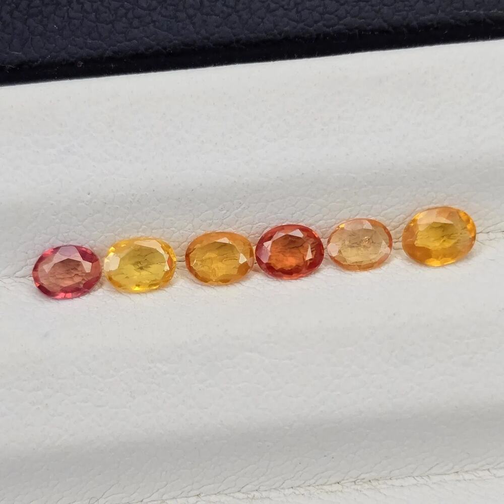 Natural Sapphire 1.06ct Set 4x3mm Heated Loose Gemstones